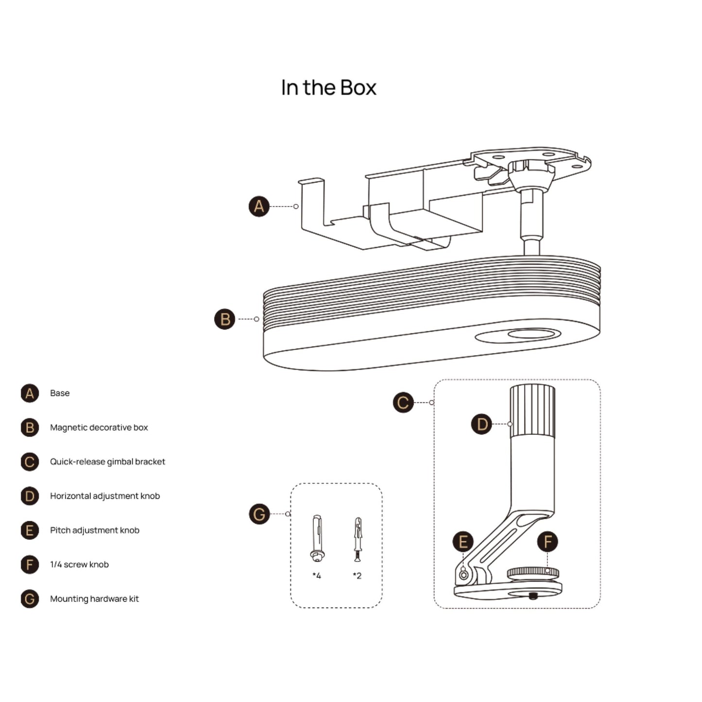XGIMI - Horizon/Horizon Ultra Ceiling Mount - XGIMI